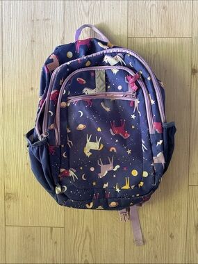 Kids Unicorn Pattern Backpack - Purple